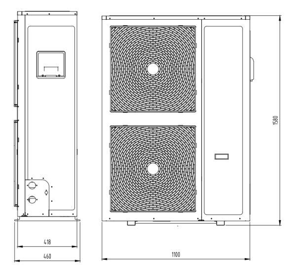 7-12HP低环温直流变频户式风冷冷水(热泵)机组