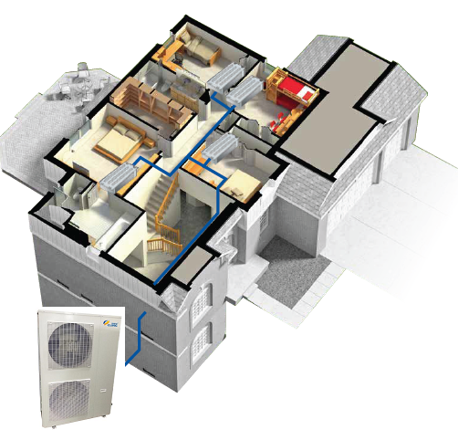 7-12HP低环温直流变频户式风冷冷水(热泵)机组