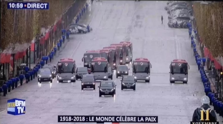 宇通客车携科林空调服务出席一战停战100周年纪念仪式